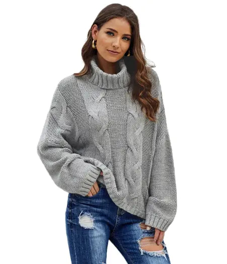 High Neck Women's Sweater